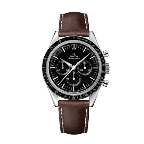 omega speedmaster moonwatch brown strap|Omega Speedmaster replacement bracelet.